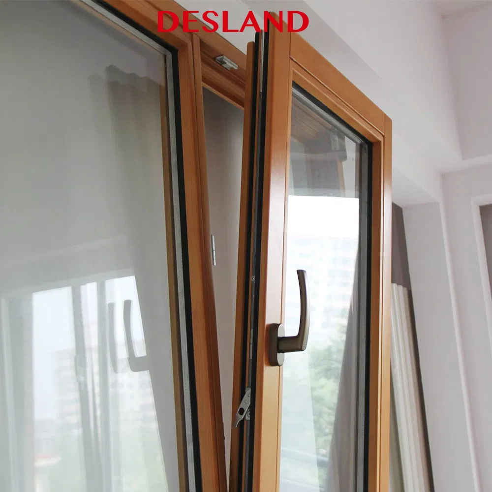 Solid Wood Windows and Doors Thermal Insulation Arched Casement Windows