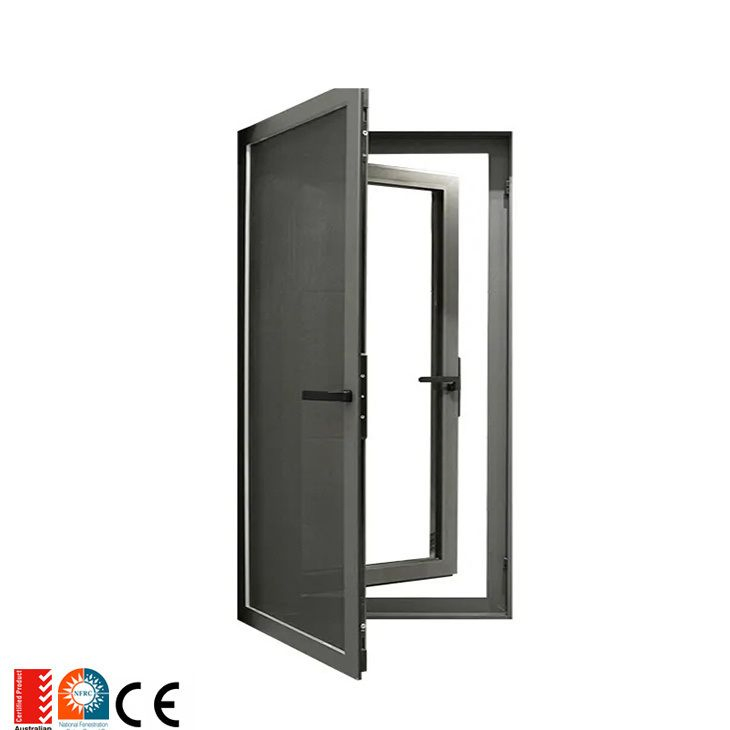 Fixed Casement Pivot Window Office Building Project Waterproof Aluminum Alloy Glass Single Hung Window