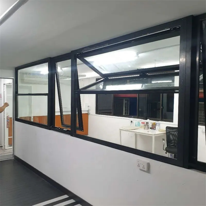 High Quality Aluminum Tempered Glass Bifold Window Folding Windows