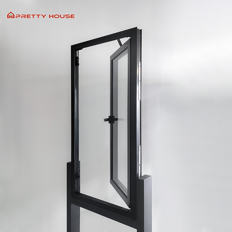 Custom Double Glazing Color Soundproof Outside Opening Aluminum Casement Window
