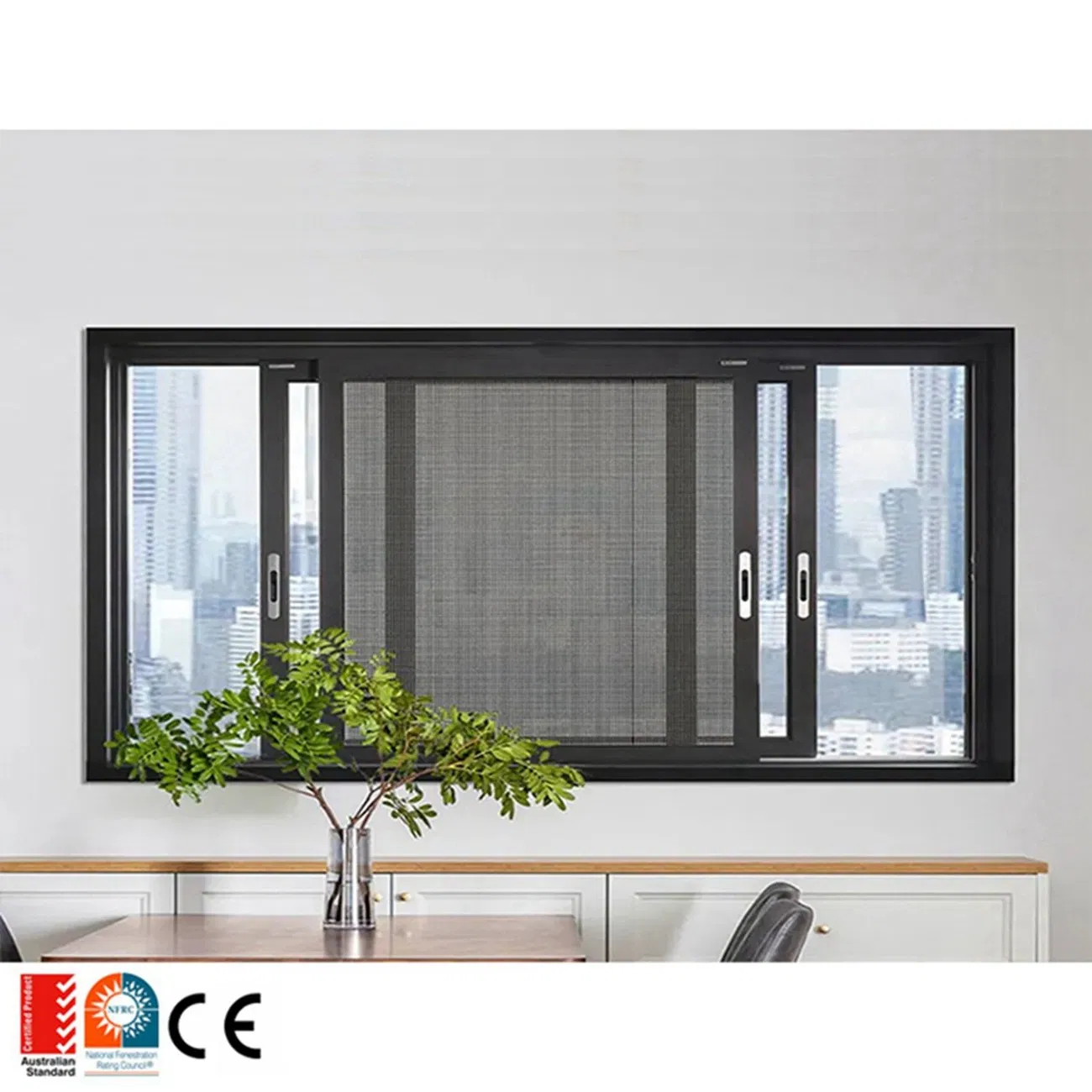 Soundproofing Window Fixed Glass Window Bay and Bow Window