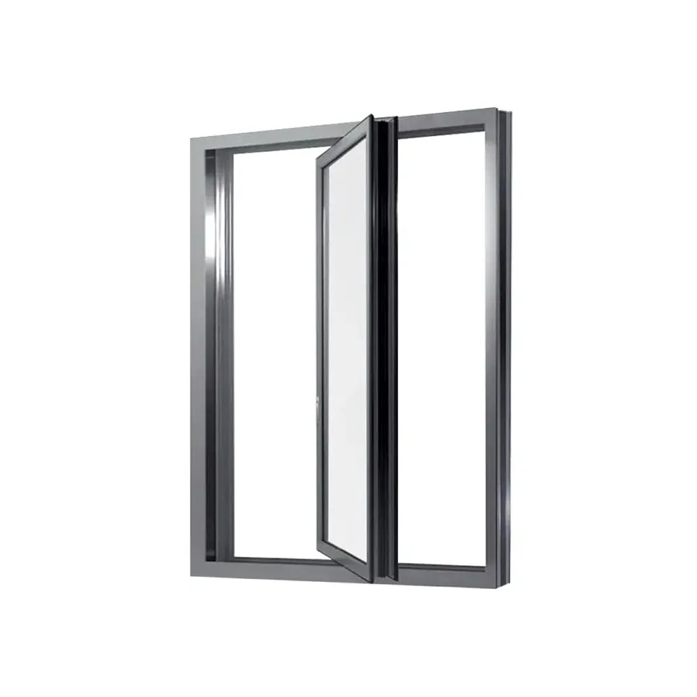 Insect-Proof Aluminum 1.4mm Profile Thickness Pivot Casement Window for Villa/Apartment