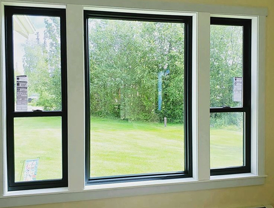 Latest Design Double Single Hung Tempered Glass Aluminum Vertical Sliding Window