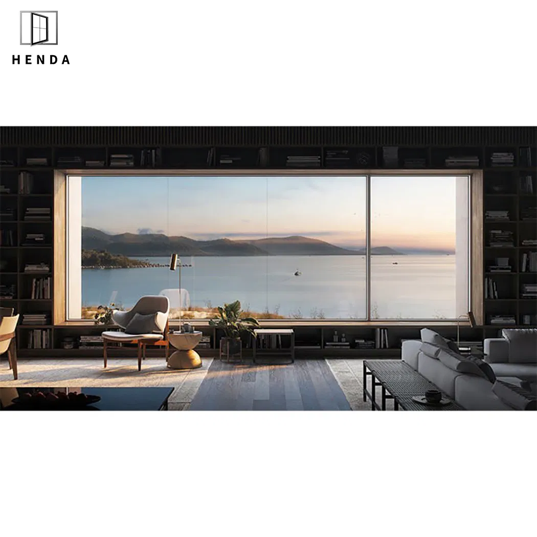 Wholesale Soundproof Standard Size Glass Profile Aluminium Bifold Window and Door Picture Windows