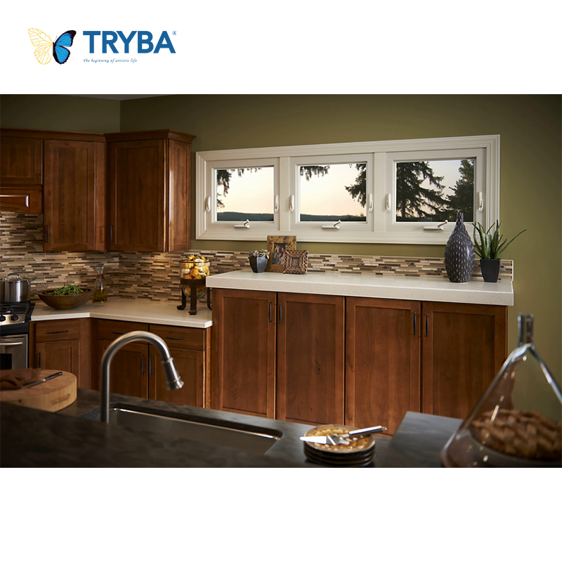 Anti-Theft Locking System Secure UPVC Awning Windows for Apartments