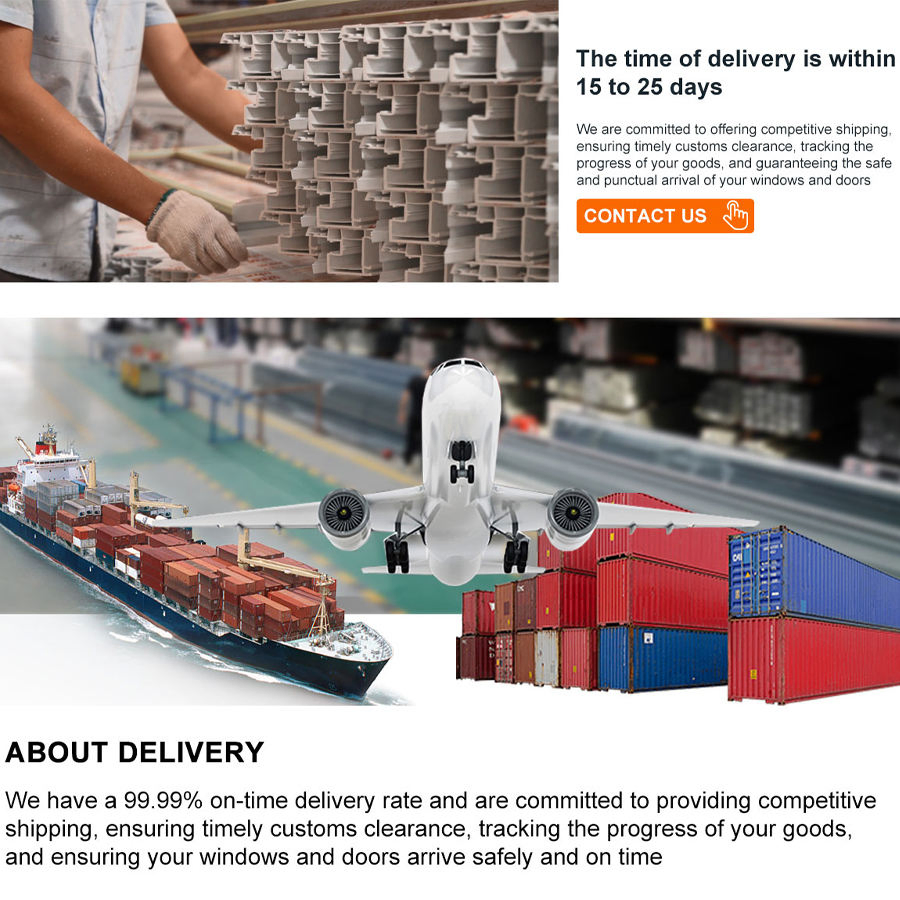 Wanjia Customized Interior Residential Vinyl Single Hung Double Hung UPVC Windows