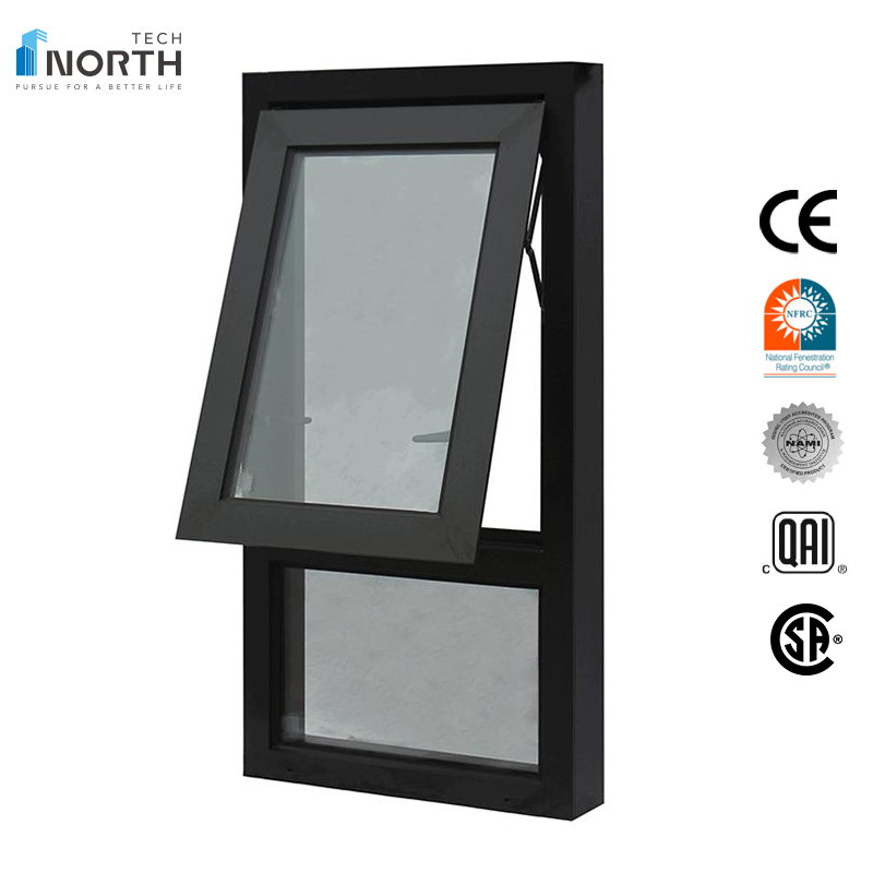 Florida Approved Hurricane Villa Home Manual Aluminum Awning Window for House