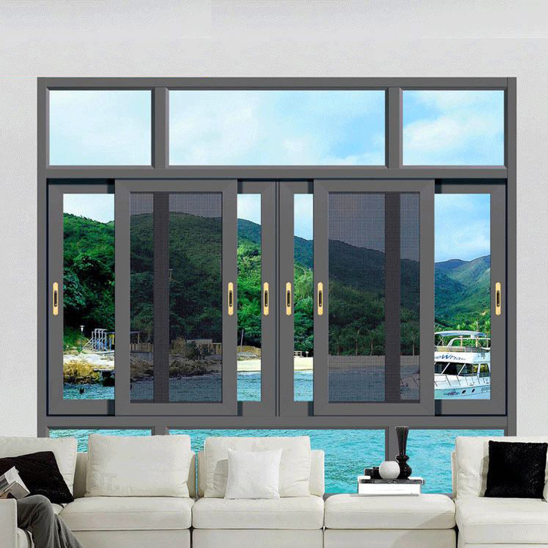 Aluminum Awning Profile Horizontal Sliding Jalousie Louvre Used Aluminium Alloy Folding Glass Round Shutter Casement Door and Window