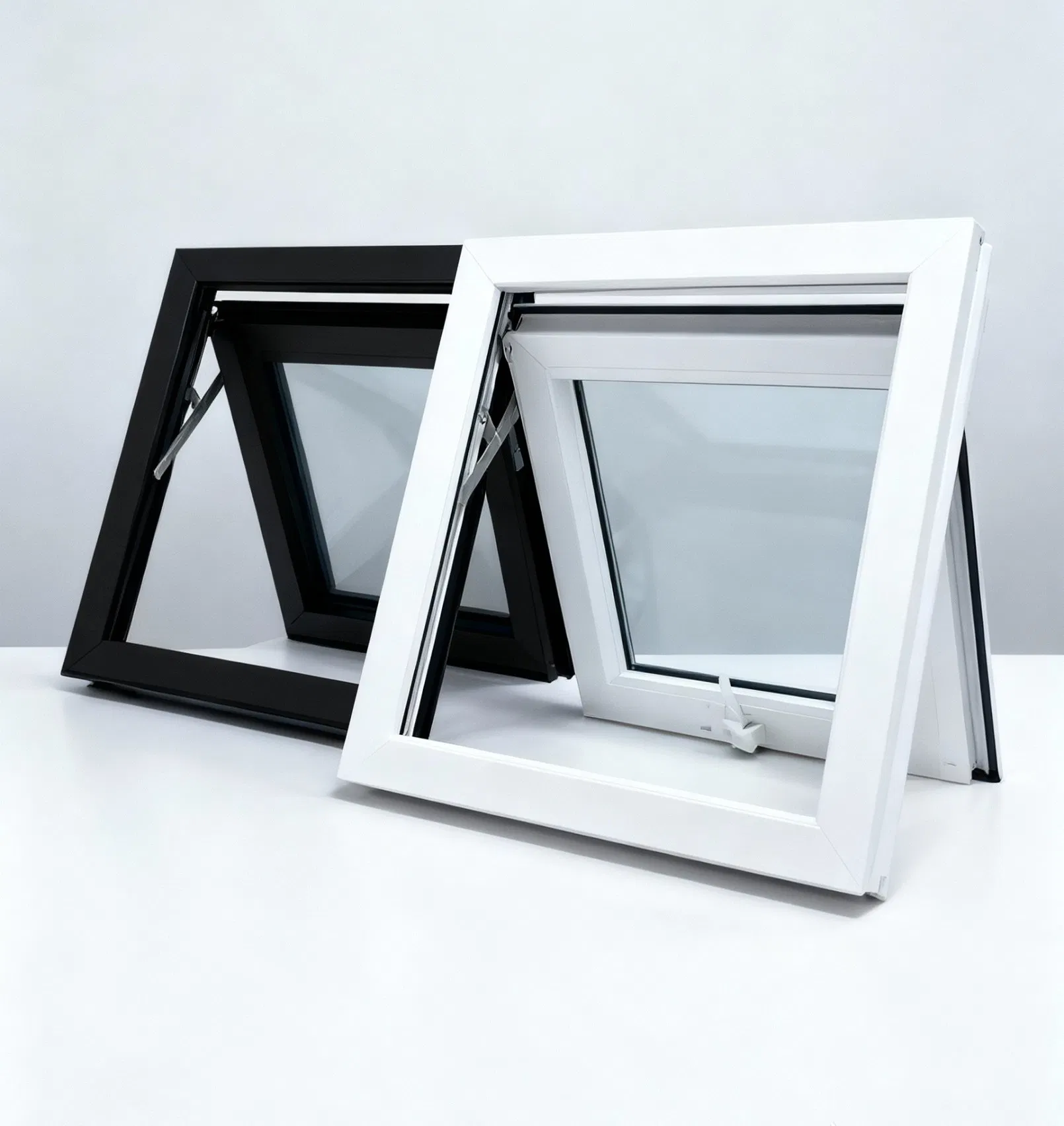 Factory Price Aluminum Window Casement Tilt and Turn Single Double Glass Grill Design Awning Hinge Swing Lowe Glass French Passive Window and Door with Nfrc