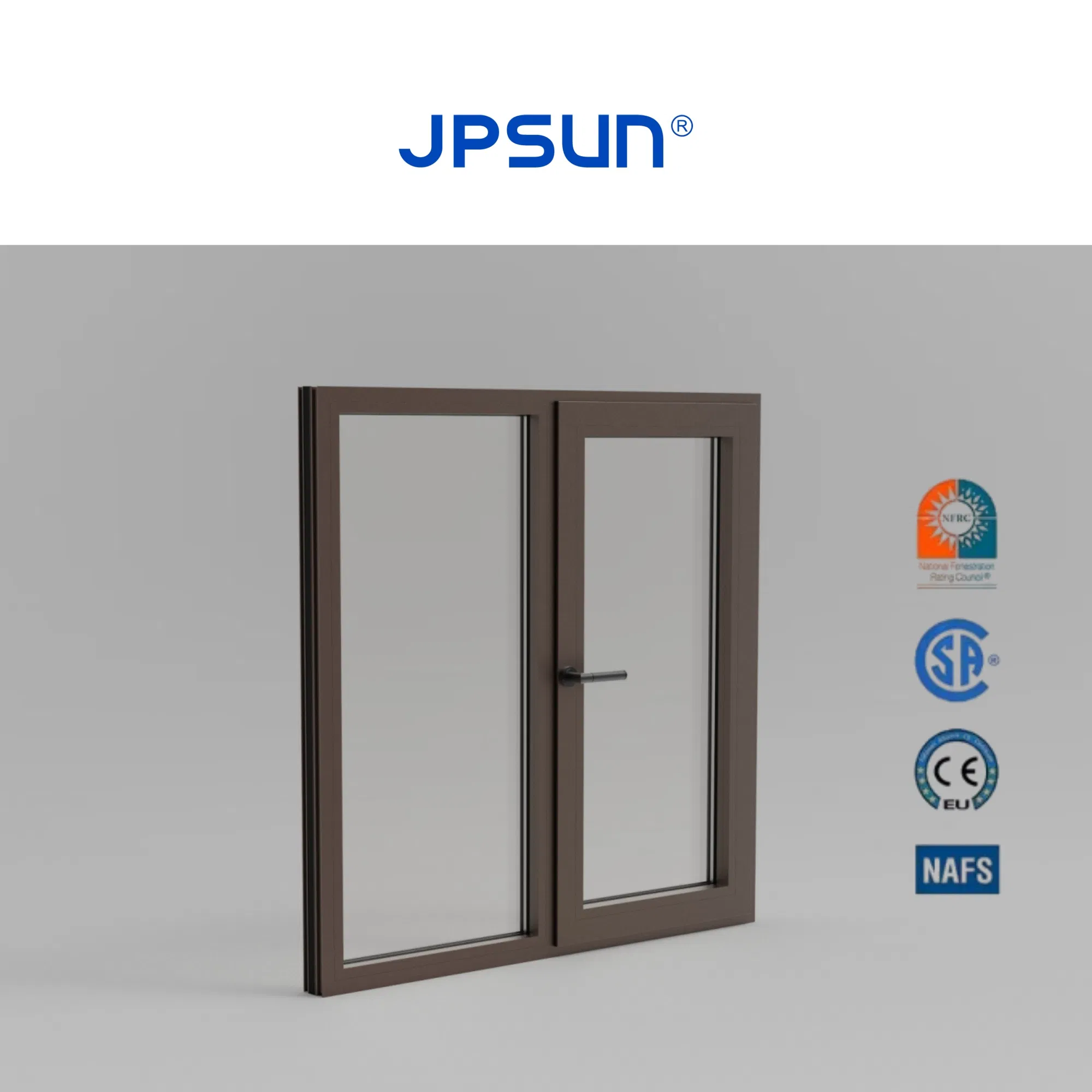 Double Glazing Aluminum Alloy Window and Door Soundproof Popular Style for House