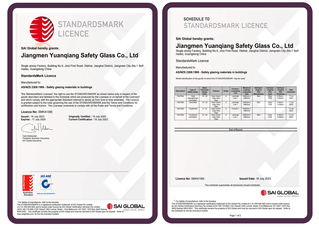Certifications Display