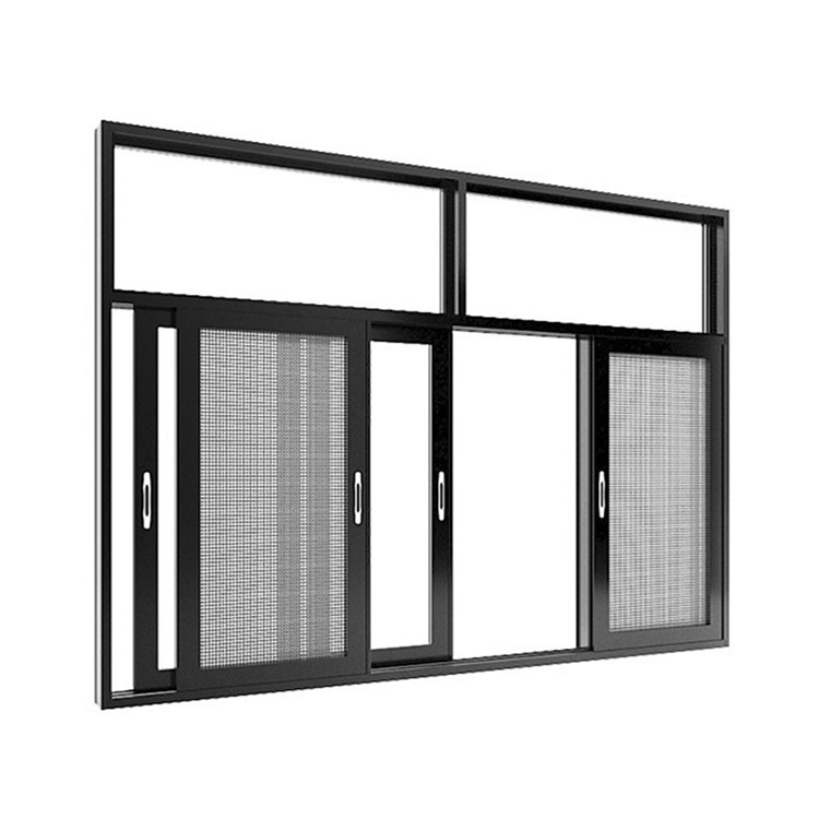 Aluminum Windows Frame Double Glazing Tempered Glass Bottom-Hinged Opening Hopper Tilt and Turn Windows