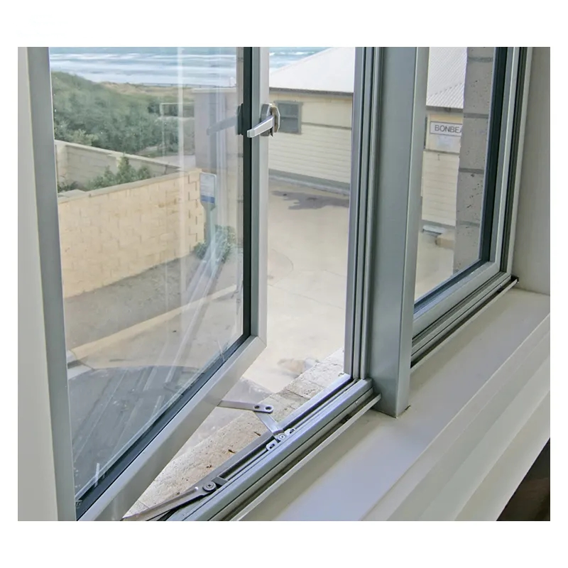 Manufacturer Supplier Aluminium Bow Bay Double Insulation Glass Casement Bay Window