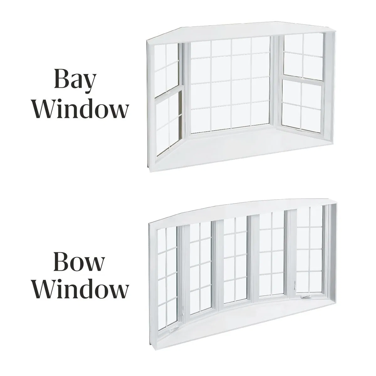 Multishades New Design High-Quality Aluminum Heat Insulated Thermal Break Tempered Glass Bay Bow Casement/Fixed Aluminium Metal Window