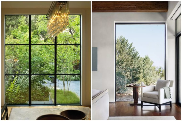 Big Picture Window Screen Glass Panoramic Window Floor to Ceiling Fixed Window