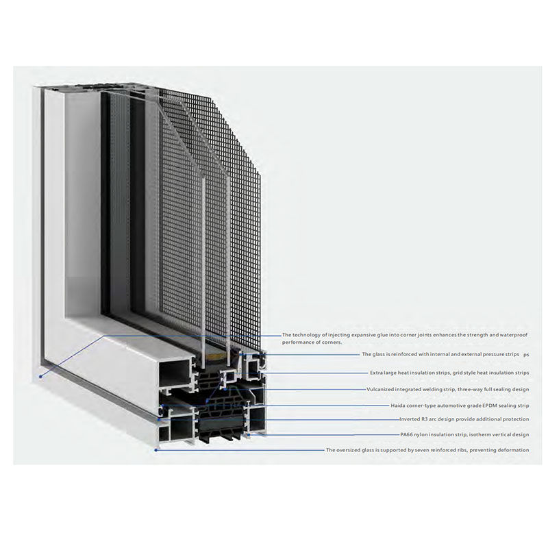 High Quality Factory Direct Sale Customizable Modern Fashion Design Soundproof Aluminium Casement Double Glazing Metal Custom Glass Window