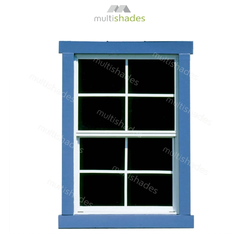 Multishades American Hurricane Resistant Vertical Sliding Hung Window Apartment Custom Black Aluminium Sash Tempered Glass Noise Reduction