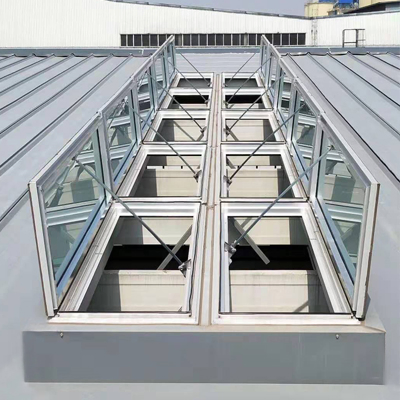 Electric Automatic Aluminum Roof Skylight Glass Casement Pivot Burglarproof Sliding Skylight Windows