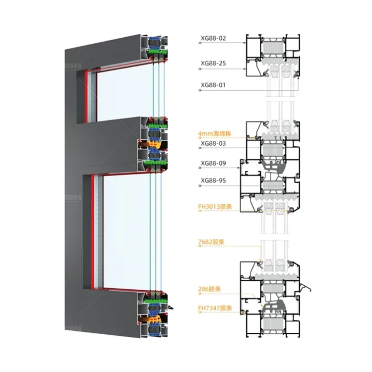 Bespoke Aluminum Rotatable Round Window Central Axis Rotating Vertical Pivot Window