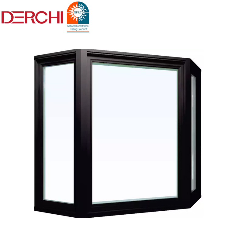 House Double Glazed Bay Windows Hurricane Impact Aluminum Bow Windows