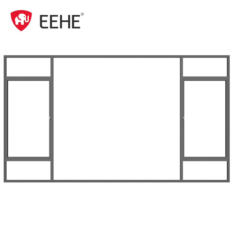 Eehe Custom Fixed Aluminium Windows with Quality Hopper Laminated