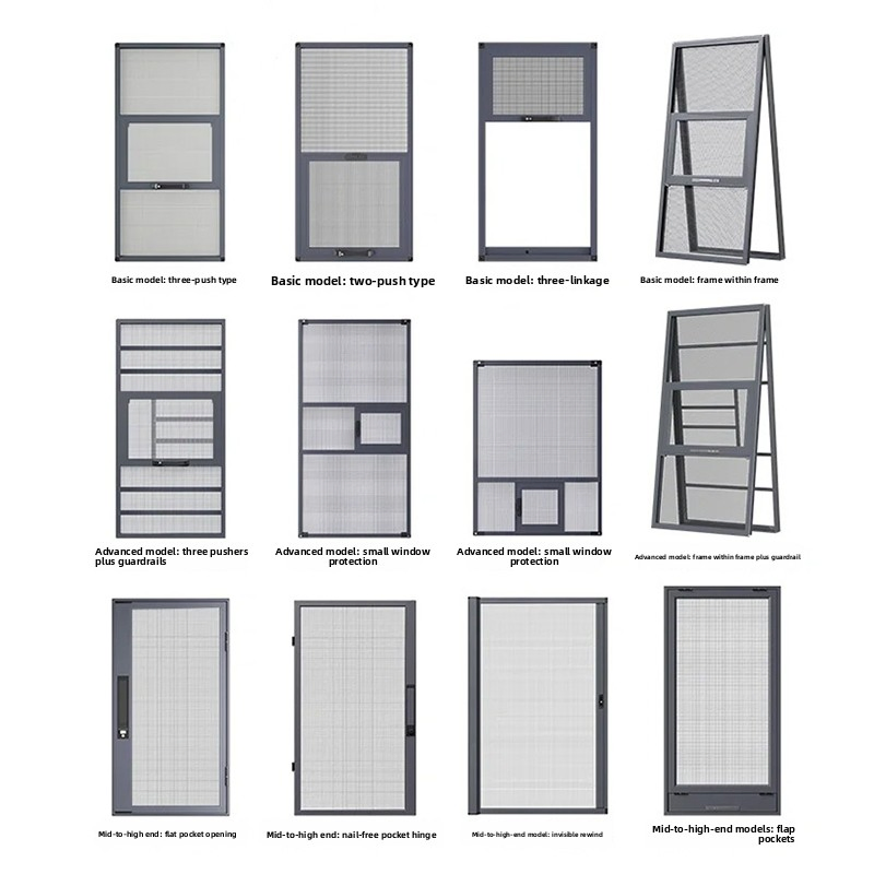 Aluminum Double Hung Window Prefabricated Doors Metal Windows Double Glazing Manufacturers Folding Open Style Vertical Opening Pattern