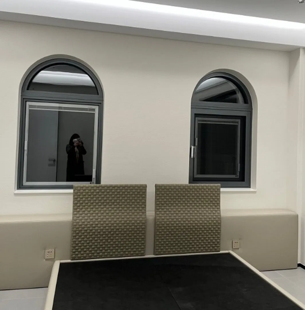 China Custom Factory Double Glazed Soundproof Home Roof Balcony Noise-Proof Thermal Break Aluminium Metal Glass Casement Casement Aluminum Window and Door