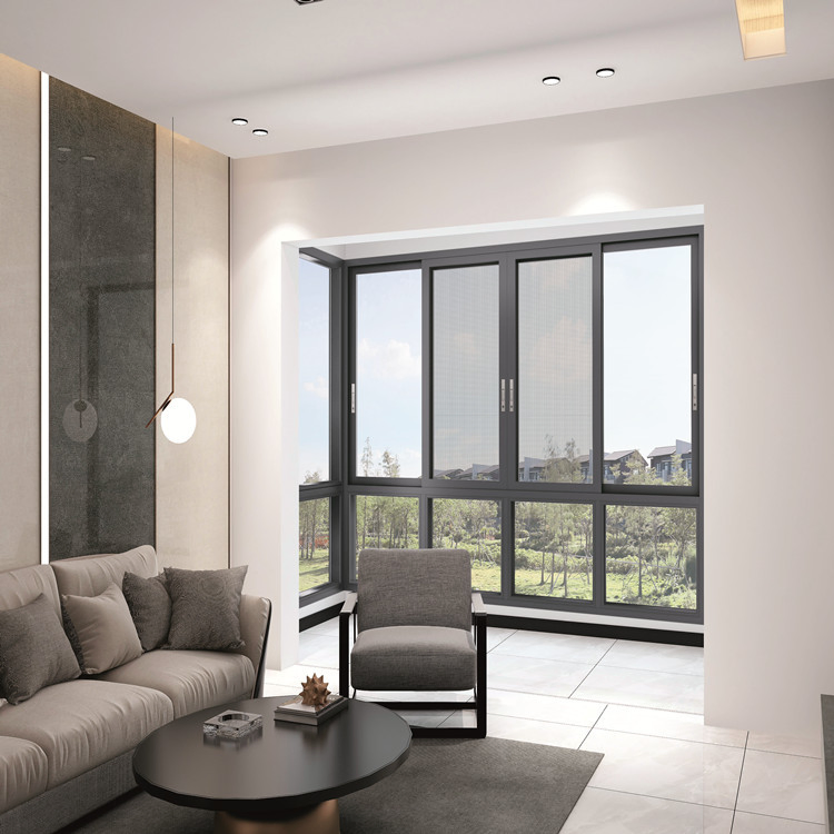 Aluminum Windows Frame Double Glazing Tempered Glass Bottom-Hinged Opening Hopper Tilt and Turn Windows