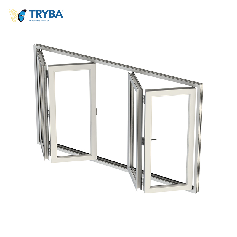 Curtain Sliding Folding Window and Door Terrace Glazing Soundproof Aluminum Windows and Sliding Doors Balcony Large Glass Window