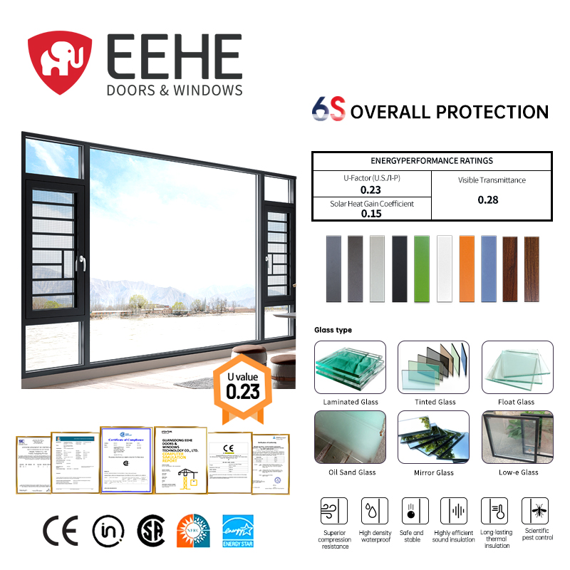 Eehe Slimline Replace Casement Window with Slider with Fast Silent Argon