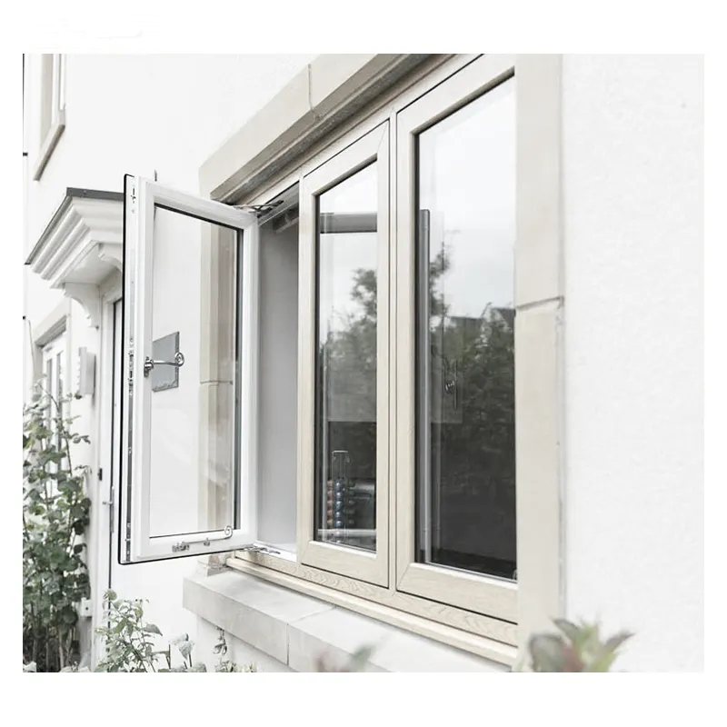 Manufacturer Supplier Aluminium Bow Bay Double Insulation Glass Casement Bay Window