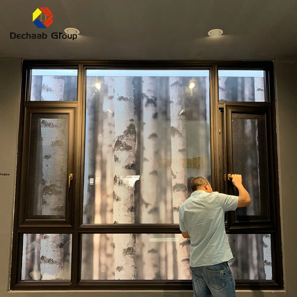 Home Aluminium Sound Proof Windows Double Glazing Window for House with Sash