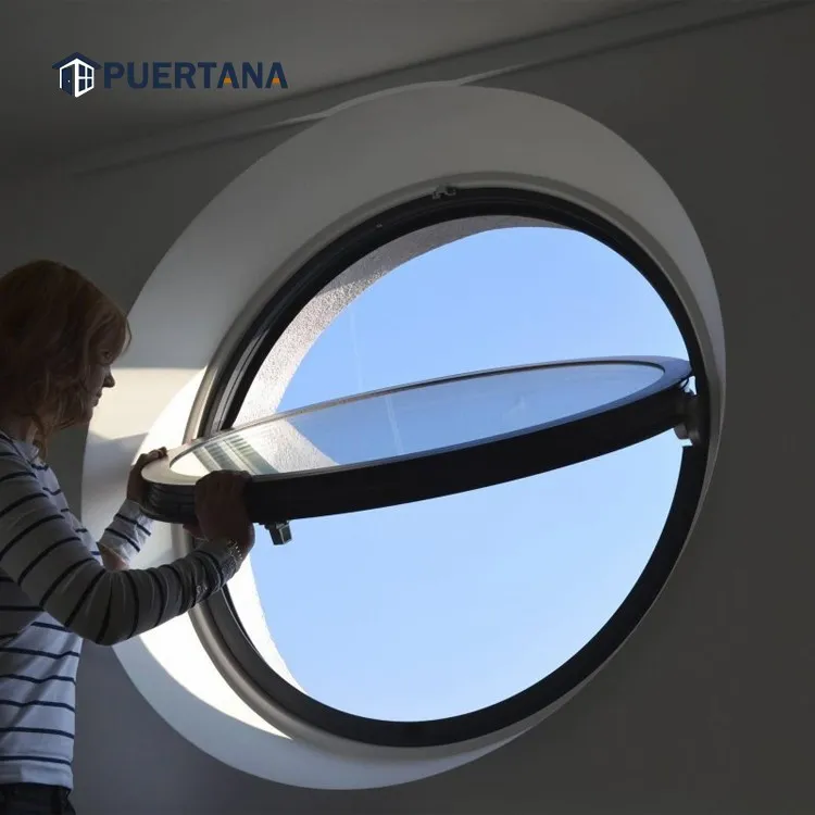 Aluminum Circular Window Aluminum Circle Round Vertical Pivot Window