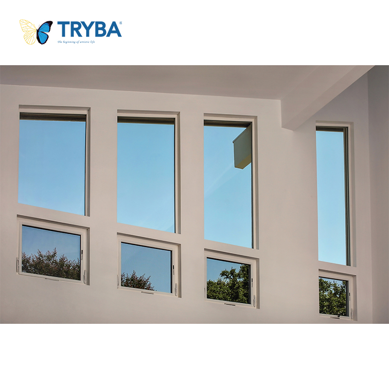 Anti-Theft Locking System Secure UPVC Awning Windows for Apartments