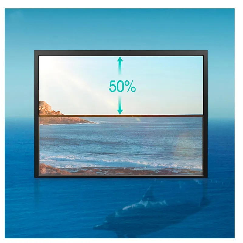 2024 Latest Automatic Vertical Slide Electric Lift up Double Glass Aluminum Frame Single Hung Window