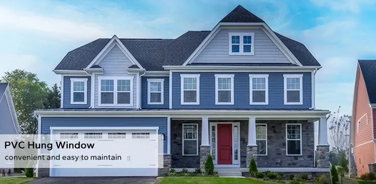 Single Hung Double Hung UPVC Windows