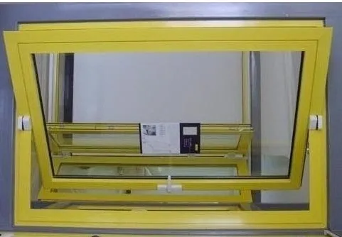 Aluminium Frame Vertical Pivot Window with Tempered Glass