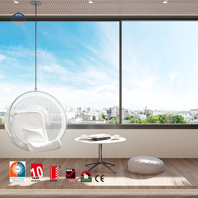 Beautiful Insulated Glass Soundproof Aluminum Windows for Building Double Glazing Insulated Glass Aluminum Windows Casement Windows