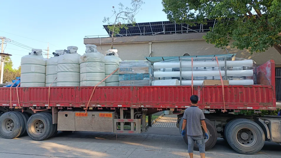 Embalagem e entrega do equipamento