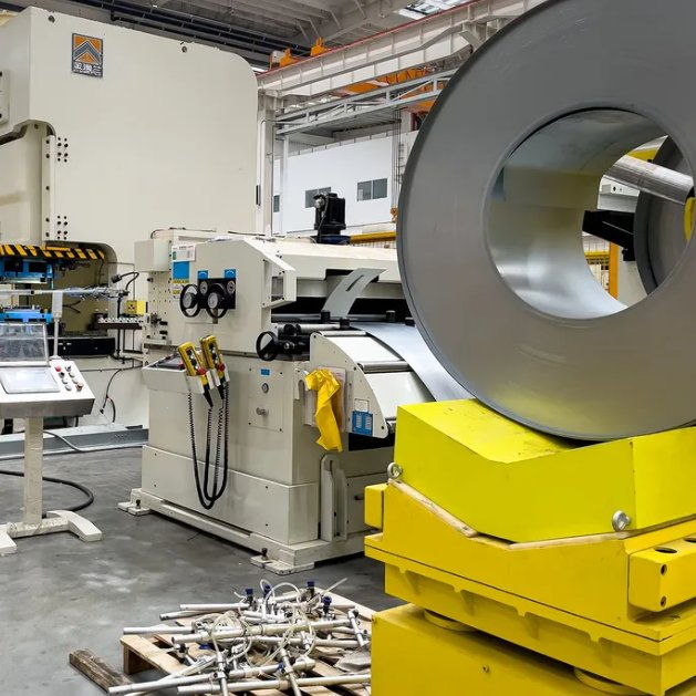 Sistema Avançado 3-in-1 de Processamento de Bobinas para Flanges Metálicas Eficientes e Restrição