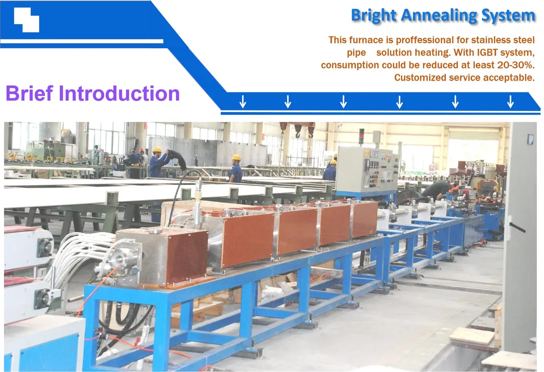 Máquina de Tratamento de Anelamento de Tubo de Aço em Bobina Sistema de Aquecimento por Indução de Tubo Laminado Acabado