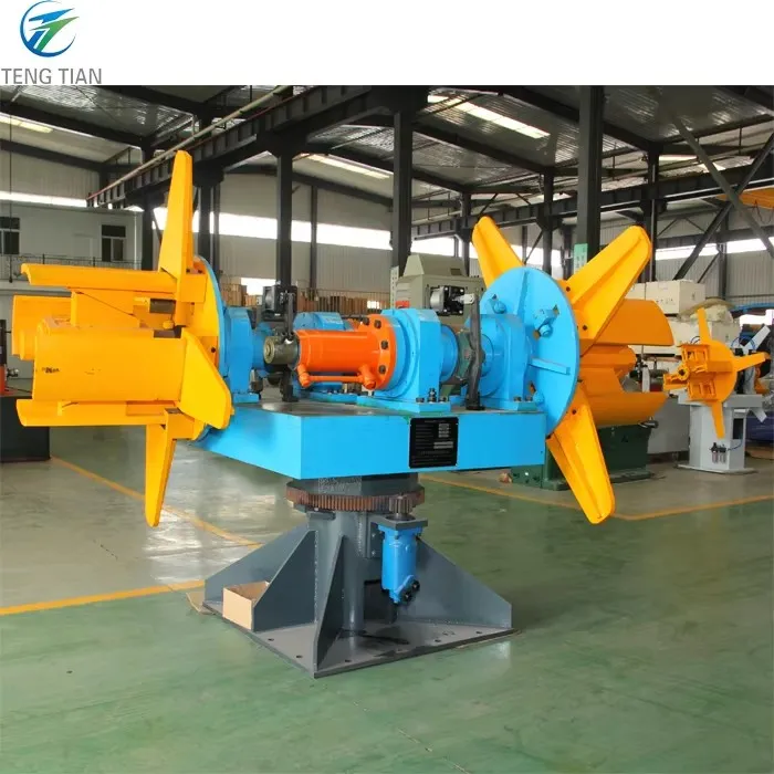 Sistema Avançado de Desenrolamento de Bobinas para Fabricação Eficiente de Tubos de Ferro