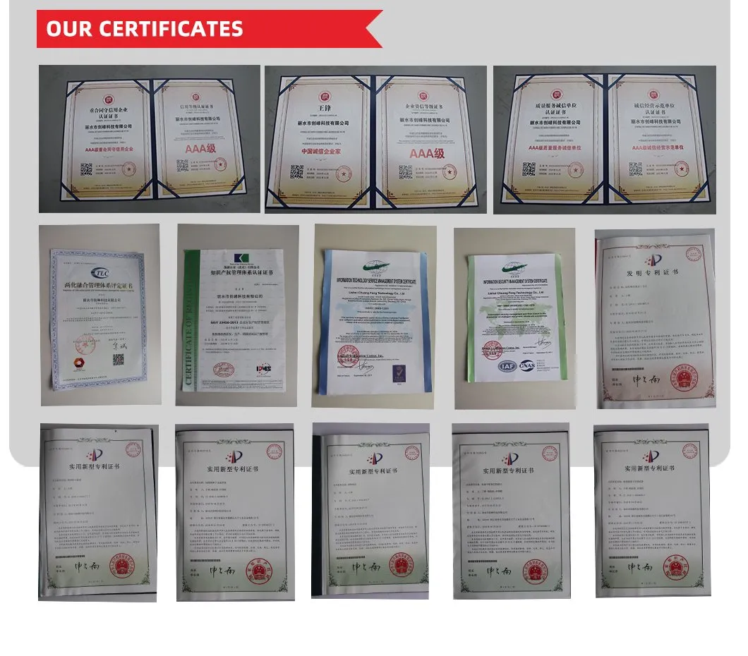 Certificados de Qualidade e Patentes