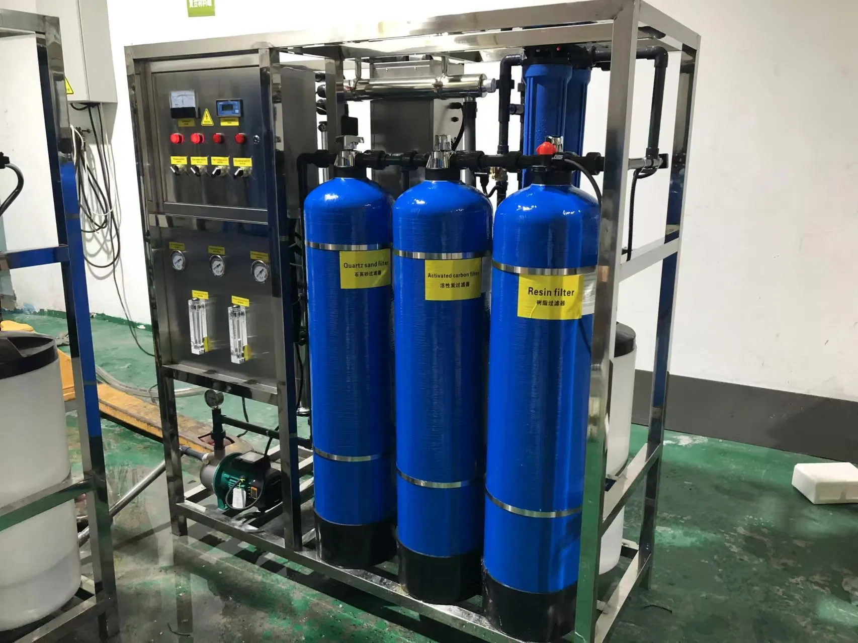 Venda Top 500 Sistema de Osmose Reversa Lph Fabricante de Tratamento de Água Planta RO 500L Por Hora com UV