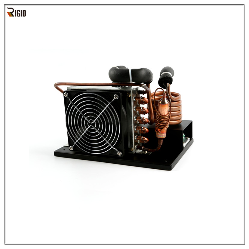 Sistema de Resfriamento Direto de Chiller Compacto de Bobina de Cobre DC 24V para Resfriamento de Água em Máquina de Laser Médico de Laboratório