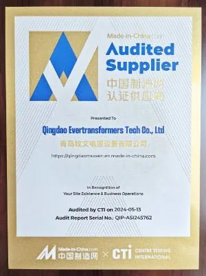 Certificação do Indutor de Alta Corrente