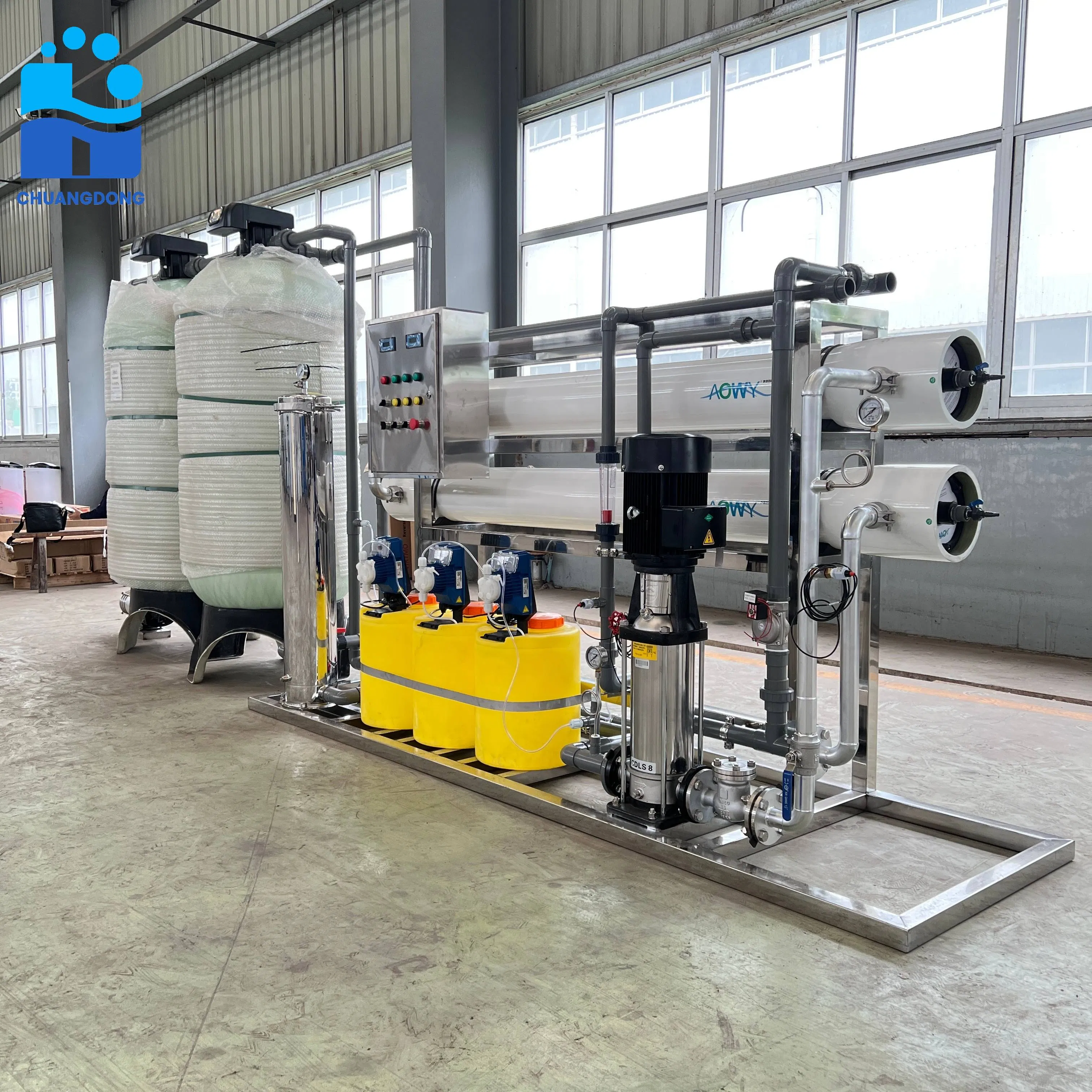 5ton Sistema de RO por Hora com Ultrafiltração e Osmose Reversa para Tratamento de Águas Residuais