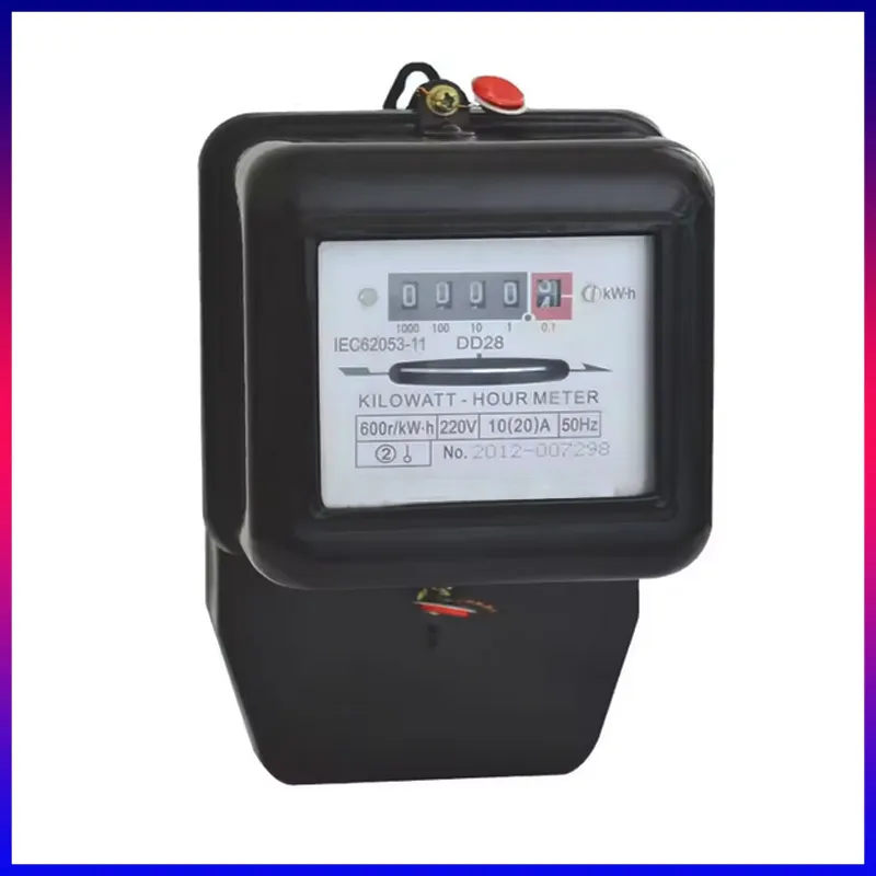 Dd28 Medidor de Energia Mecânica Monofásico com Tampa de PC Transparente