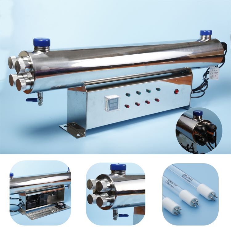 50 Toneladas Por Hora 640W 304ss Sistema de Esterilização UV com Bom Preço Adequado para Tratamento de Água