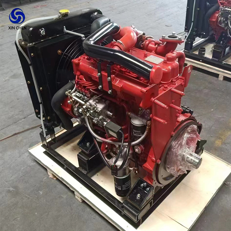 Fabricante Chinês 3000rpm Motor Diesel de Quatro Cilindros de Alto Desempenho para Bombas de Incêndio, Unidades de Bombas de Água, Geradores, Agricultura